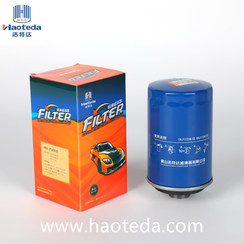 ชิ้นส่วนรถยนต์ OD 78mm Hiflo Metal Oil Filter 06J115561B ประสิทธิภาพสูง