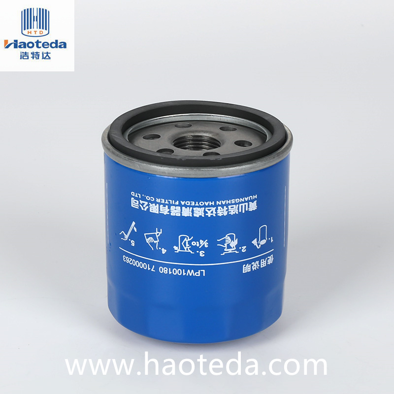 Haoteda LPW100180 ตัวกรองน้ำมันโลหะชิ้นส่วนรถยนต์ประสิทธิภาพสูง