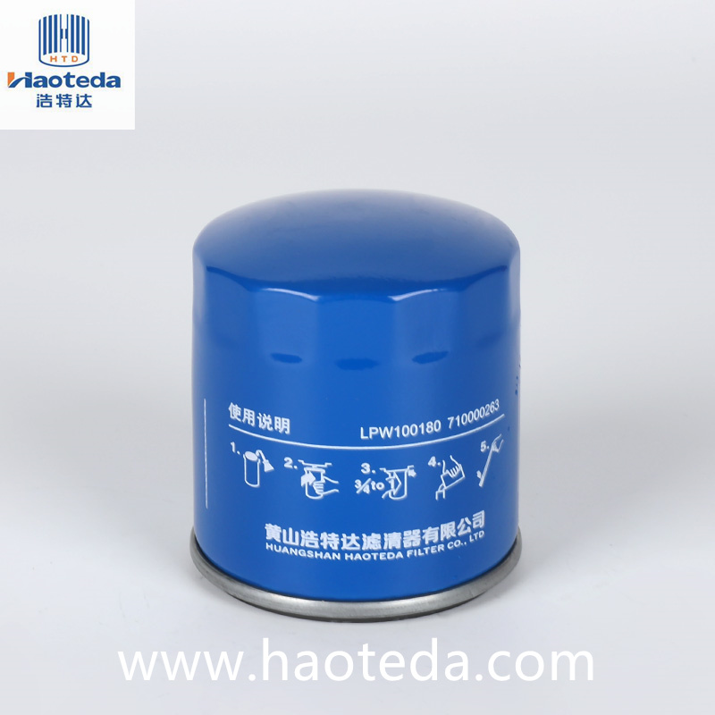 Haoteda LPW100180 ตัวกรองน้ำมันโลหะชิ้นส่วนรถยนต์ประสิทธิภาพสูง